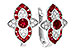 H319-55306: EARR .78 TW RUBY .90 TGW