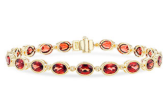 H319-57152: BRACELET 9.22 TW GARNET 9.26 TGW