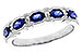 H319-60770: LDS WED RG .92 SAPPHIRE 1.04 TGW (4x3MM SAPP)