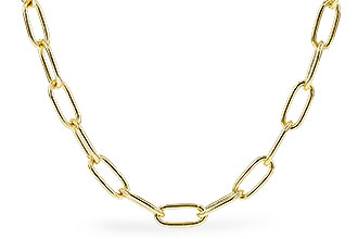 H319-60806: PAPERCLIP SM (22IN, 2.40MM, 14KT, LOBSTER CLASP)