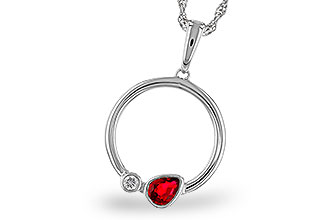H320-48070: NECKLACE .24 RUBY .26 TGW