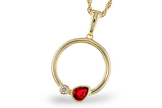 H320-48070: NECKLACE .24 RUBY .26 TGW