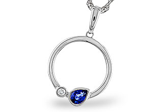 H320-48079: NECKLACE .26 SAPPHIRE .28 TGW