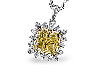 H320-49861: NECK .76 FANCY YELLOW DIAMONDS 1.09 TW