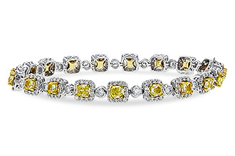 H320-49870: BRACELET 4.37 FANCY YELLOW DIAS 7.12 TW (7")