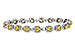 H320-49870: BRACELET 4.37 FANCY YELLOW DIAS 7.12 TW (7")