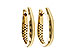 H320-51715: GOLD EARRINGS (17MM)