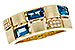 H320-52615: LDS RG .94 LONDON BLUE TOPAZ 1.00 TGW