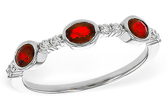 H320-54370: LDS WED RG .66 TW RUBY .78 TGW