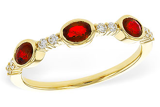 H320-54370: LDS WED RG .66 TW RUBY .78 TGW