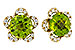 H320-54388: EARRINGS 2.93 PERIDOT 3.10 TGW (7MM RD)
