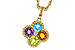 H320-54415: NECKLACE 1.26 SEMI-PREC (AMY,BT,CIT,PER) 1.29 TGW