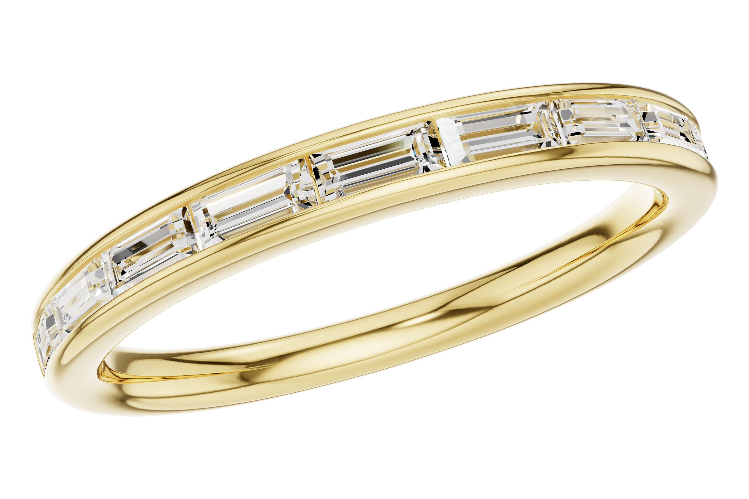 H321-37106: LDS DIA WED RG .44 TW BAGUETTES
