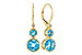 H321-37124: EARR 3.25 TW BLUE TOPAZ 3.27 TGW (4MM/7MM BT)