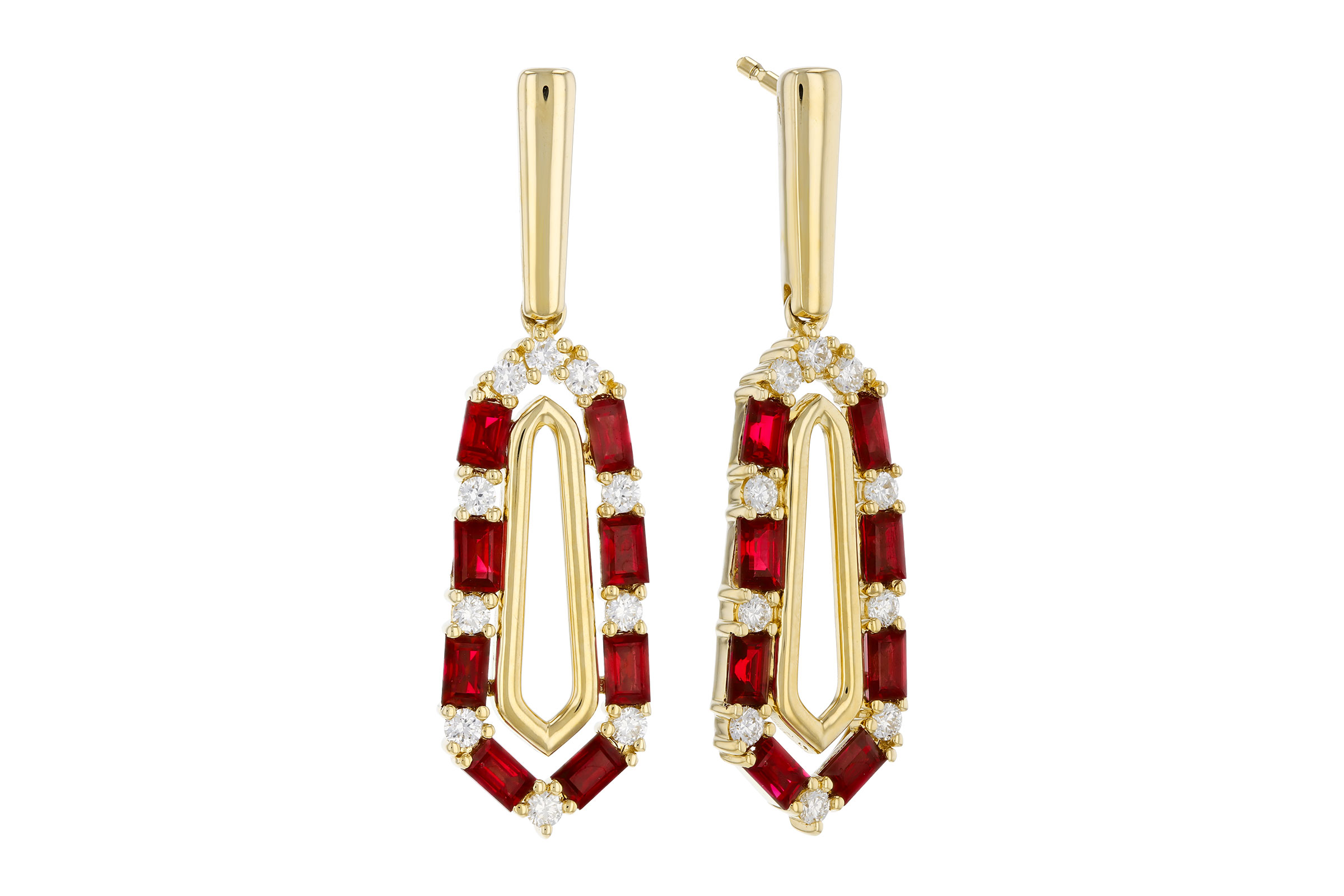 H321-39870: EARR .98 TW RUBY 1.26 TGW