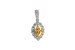 K232-34370: PENDANT .07 YELLOW SAPP .22 TGW