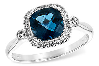 K235-01661: LDS RG 1.62 LONDON BLUE TOPAZ 1.78 TGW (7MM LBT)