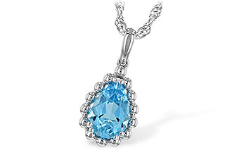 K235-04442: NECKLACE 1.55 CT BLUE TOPAZ