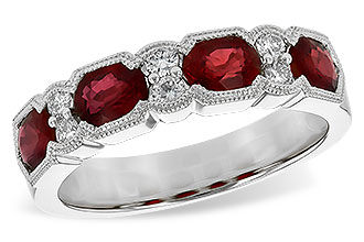 K235-93524: LDS WED RG 1.66 RUBY 1.84 TGW (5x4MM RUBY)