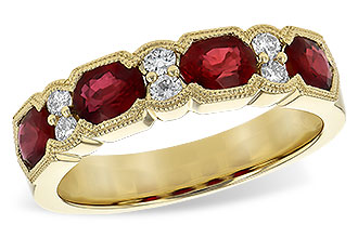 K235-93524: LDS WED RG 1.66 RUBY 1.84 TGW (5x4MM RUBY)