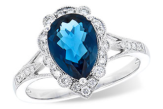 K318-70806: LDS RG 2.25 LONDON BLUE TOPAZ 2.47 TGW