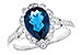 K318-70806: LDS RG 2.25 LONDON BLUE TOPAZ 2.47 TGW