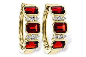 K320-48061: EARRING 1.50 TW GARNET 1.61 TGW