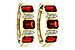 K320-48061: EARRING 1.50 TW GARNET 1.61 TGW
