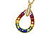 K320-48942: NECKLACE 1.10 MULTI-COLOR SAPPH 1.15 TGW