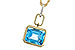 K320-49906: NECKLACE 3.26 BLUE TOPAZ 3.30 TGW (10x8MM BT)