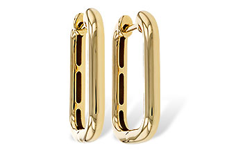 K320-52633: GOLD EARRINGS (23MM)