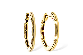 K320-53470: GOLD EARRINGS (16MM)
