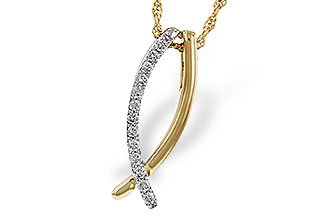 K320-53479: NECKLACE .25 TW