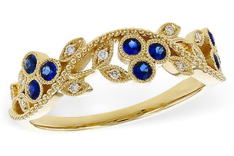 K320-54370: LDS WED RG .23 SAPPHIRE .29 TGW