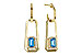 K320-54424: EARRING .66 TW BLUE TOPAZ .80 TGW (5x3MM BT)