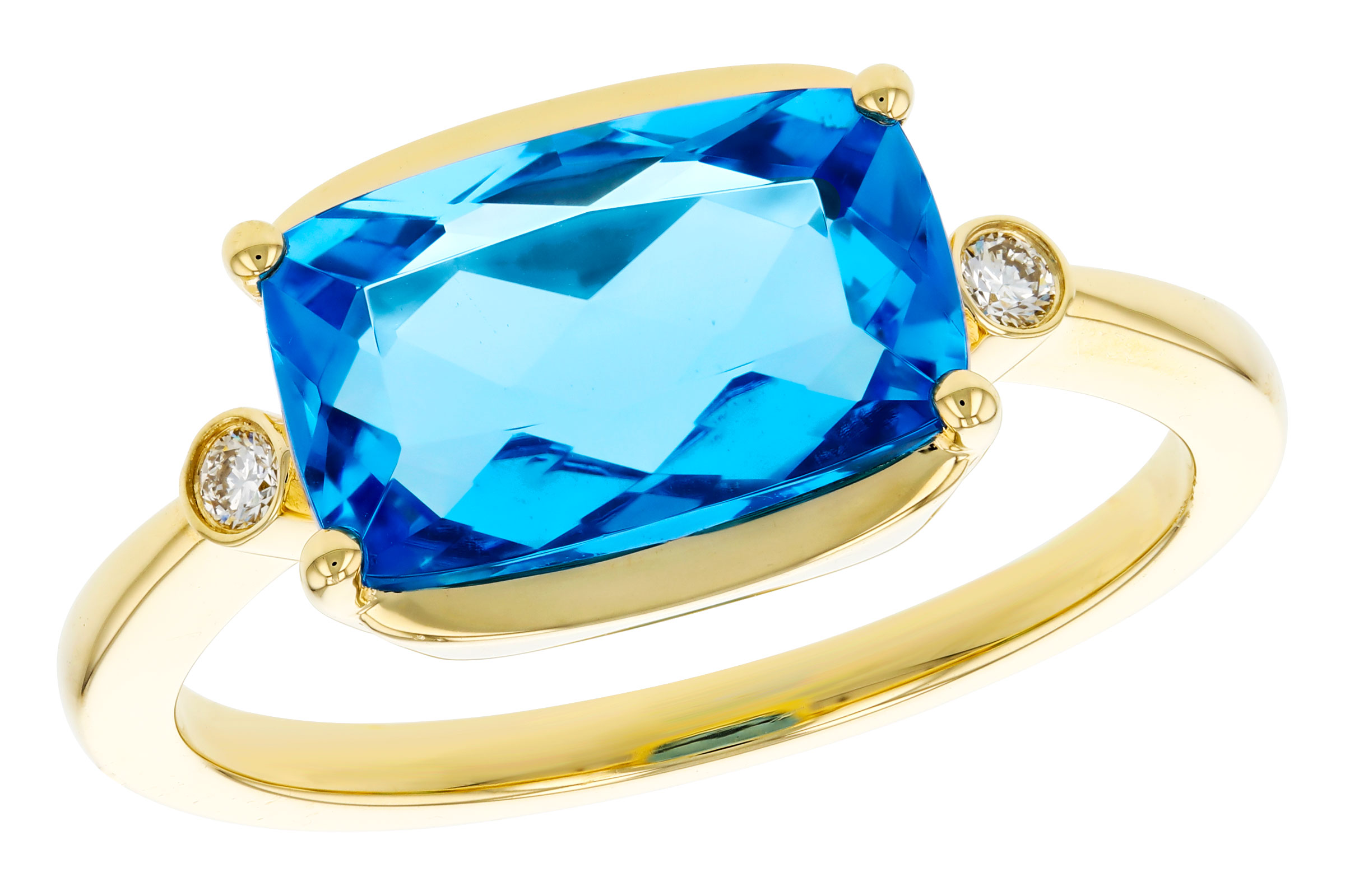 K321-38924: LDS RG 2.88 BLUE TOPAZ 2.92 TGW (11x7MM BT)