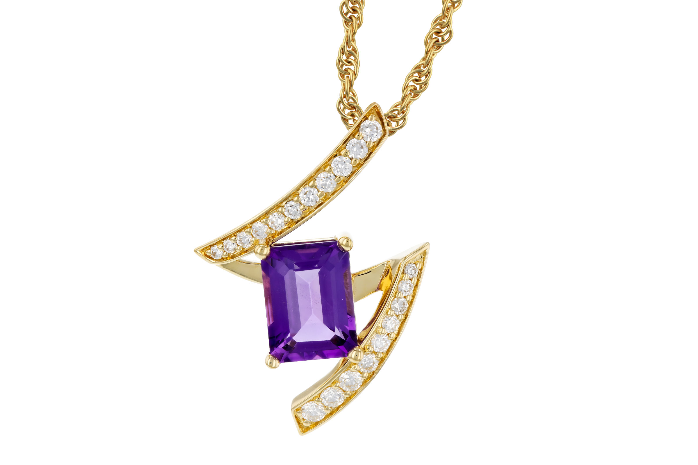 K321-39879: NECKLACE 1.36 AMETHYST 1.56 TGW (8x6MM AMY)