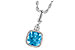 L232-34406: NECK 1.03 BLUE TOPAZ 1.05 TGW