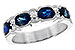 L235-08988: LDS WED RG 1.72 SAPPHIRE 1.90 TGW (5x4MM SAPP)