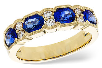 L235-08988: LDS WED RG 1.72 SAPPHIRE 1.90 TGW (5x4MM SAPP)