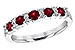 L235-92633: LDS WED RG .66 RUBY .83 TGW