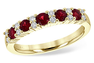 L235-92633: LDS WED RG .66 RUBY .83 TGW