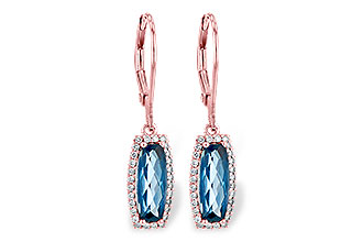 L235-97124: EARR 2.10 LONDON BLUE TOPAZ 2.28 TGW