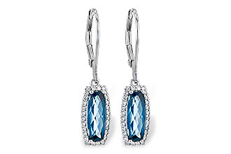 L235-97124: EARR 2.10 LONDON BLUE TOPAZ 2.28 TGW