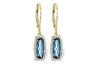 L235-97124: EARR 2.10 LONDON BLUE TOPAZ 2.28 TGW