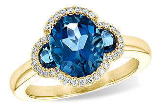 L235-97151: LDS RG 3.04 TW LONDON BLUE TOPAZ 3.20 TGW