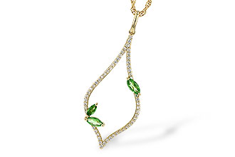 L235-98079: NECK .35 GREEN GARNET .55 TGW