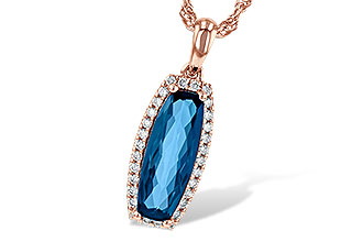 L235-98915: NECK 1.58 LONDON BLUE TOPAZ 1.70 TGW