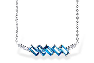 L318-71706: NECK .75 LONDON BLUE TOPAZ .80 TGW