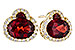 L318-71715: EARR 2.85 TW GARNET 3.06 TGW